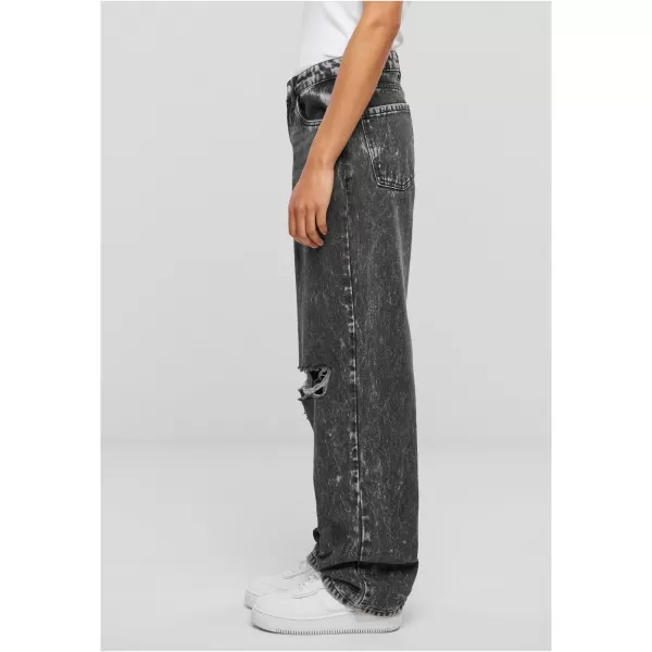  Dámské kalhoty URBAN CLASSICS TB6155 BLACK CHARCOAL WASHED 