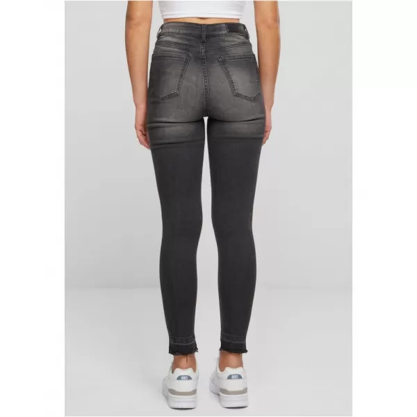 Dámské džíny URBAN CLASSICS TB6865 BLACK WASHED 