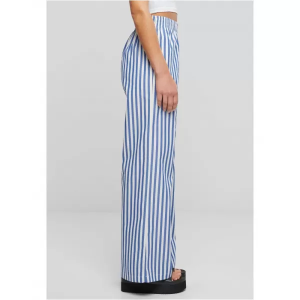  Dámské kalhoty URBAN CLASSICS TB6844 WHITE/BLUE 
