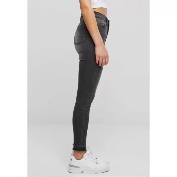  Dámské džíny URBAN CLASSICS TB6865 BLACK WASHED 