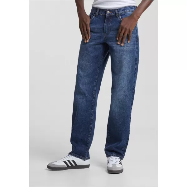  Pánské džíny URBAN CLASSICS TB6396 NEW DARK BLUE WASHED 