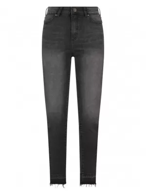 Dámské džíny URBAN CLASSICS TB6865 BLACK WASHED