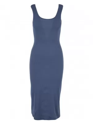 Dámské šaty URBAN CLASSICS TB6190 VINTAGE BLUE