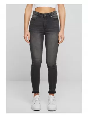 Dámské džíny URBAN CLASSICS TB6865 BLACK WASHED