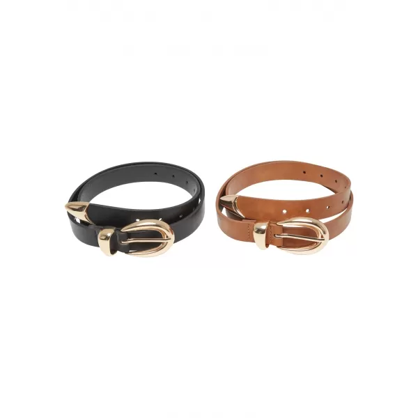  Dámský pásek URBAN CLASSICS TB7211A BLACK/GOLD/BROWN/GOLD 