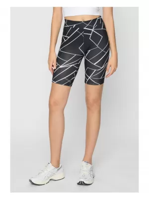 Dámské kraťasy URBAN CLASSICS TB4346A GEOMETRIC BLACK/BLACK 2 PACK