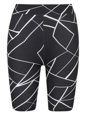 Dámské kraťasy URBAN CLASSICS TB4346A GEOMETRIC BLACK/BLACK 2 PACK