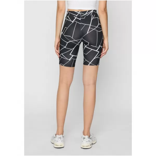  Dámské kraťasy URBAN CLASSICS TB4346A GEOMETRIC BLACK/BLACK 2 PACK 