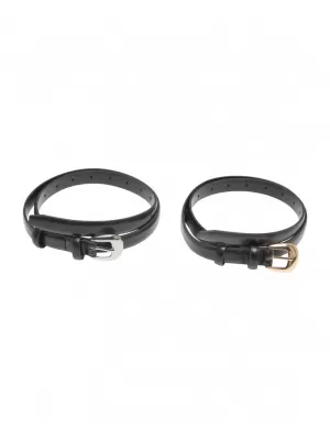 Dámský pásek URBAN CLASSICS TB7208A BLACK/SILVER/BLACK/GOLD