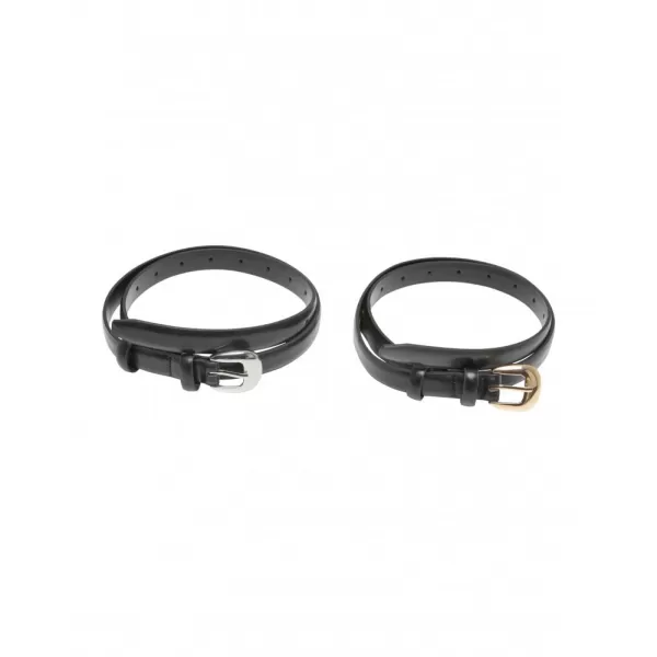  Dámský pásek URBAN CLASSICS TB7208A BLACK/SILVER/BLACK/GOLD 