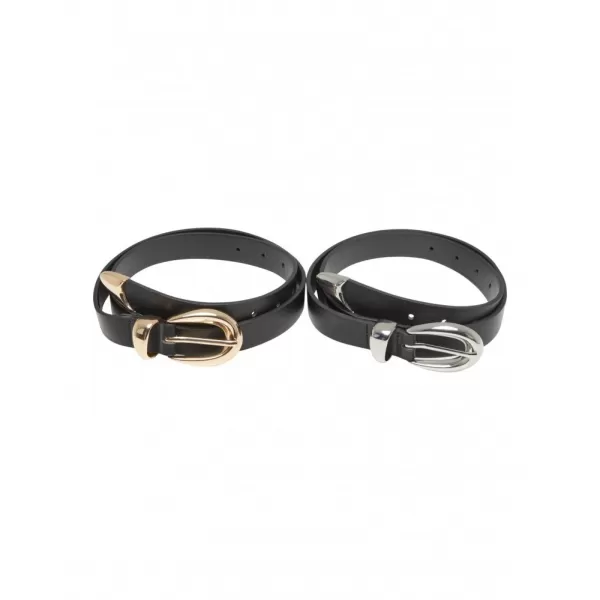  Dámský pásek URBAN CLASSICS TB7211A BLACK/GOLD/BLACK/SILVER 