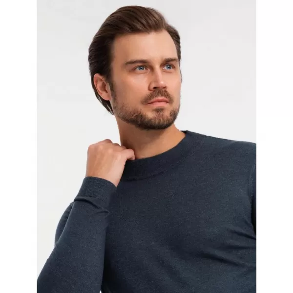  Pánský svetr OMBRE OM-SWTN-0125 NAVY BLUE 