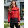 Dámská mikina na zip premium ALTISPORT VOJ/ALW023MI02 ČERVENÁ
