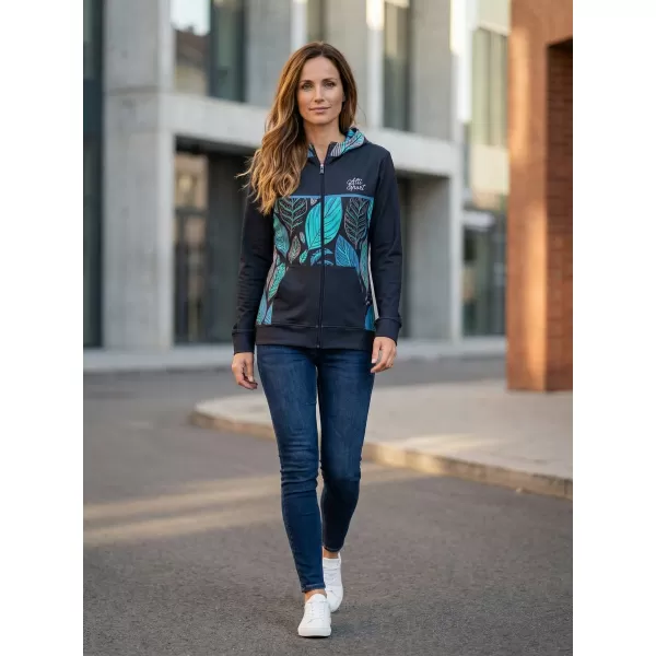  Dámská mikina na zip premium ALTISPORT VOJ/ALW061MI02 MODRÁ 