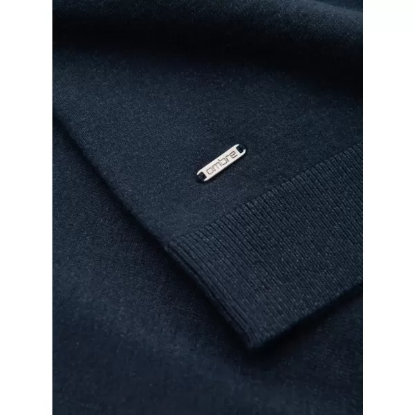  Pánský svetr OMBRE OM-SWTN-0125 NAVY BLUE 