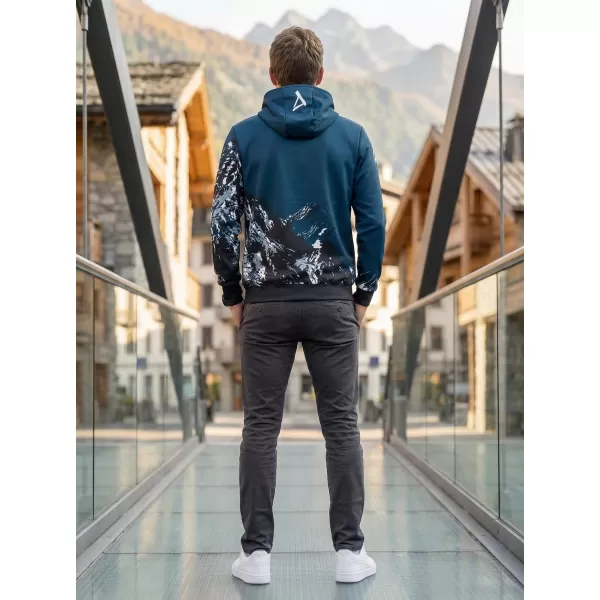  Pánská mikina na zip premium ALTISPORT VOJ/ALM059MI02 NAVY 