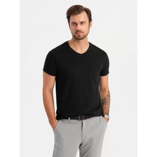  Pánské triko OMBRE OM-TSBS-0233 3X BLACK 