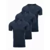 Pánské triko OMBRE OM-TSBS-0233 3X NAVY BLUE