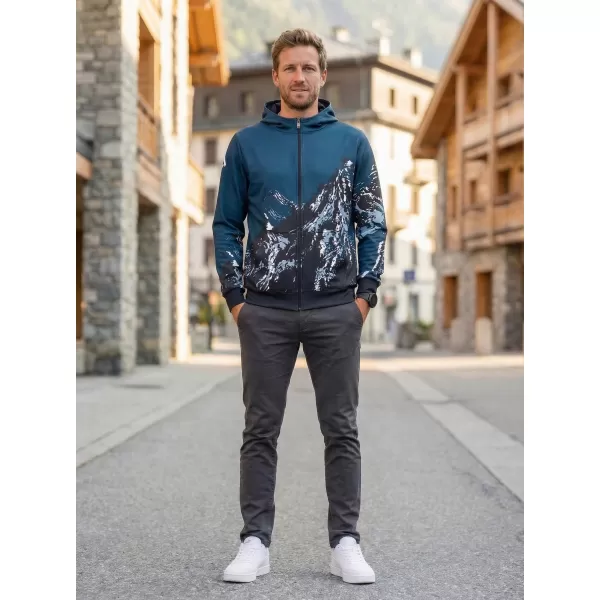  Pánská mikina na zip premium ALTISPORT VOJ/ALM059MI02 NAVY 