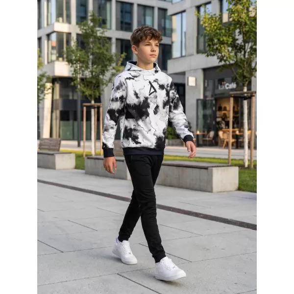 Dětská mikina premium ALTISPORT VOJ/ALK066MI01 BÍLÁ/ČERNÁ 