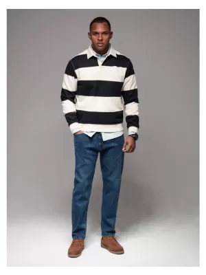 Pánské kalhoty OMBRE OM-PADP-0227 DARK BLUE