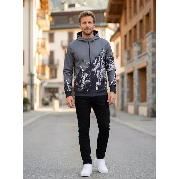  Pánská mikina na zip premium ALTISPORT VOJ/ALM059MI02 ŠEDÁ 