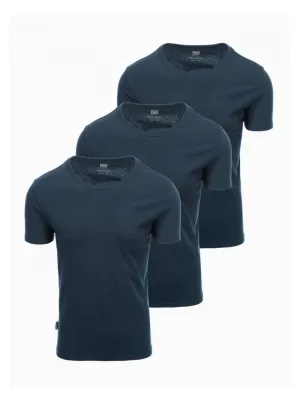 Pánská košile OMBRE OM-TSBS-0232 3X NAVY BLUE