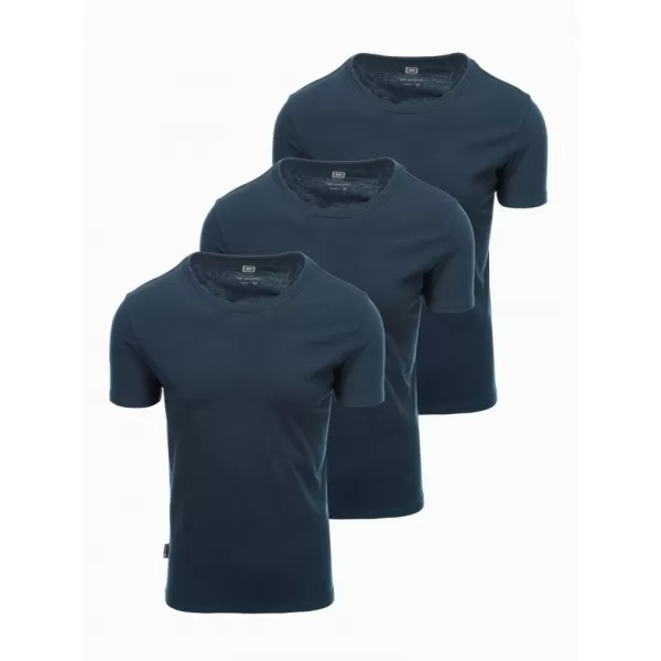  Pánská košile OMBRE OM-TSBS-0232 3X NAVY BLUE 