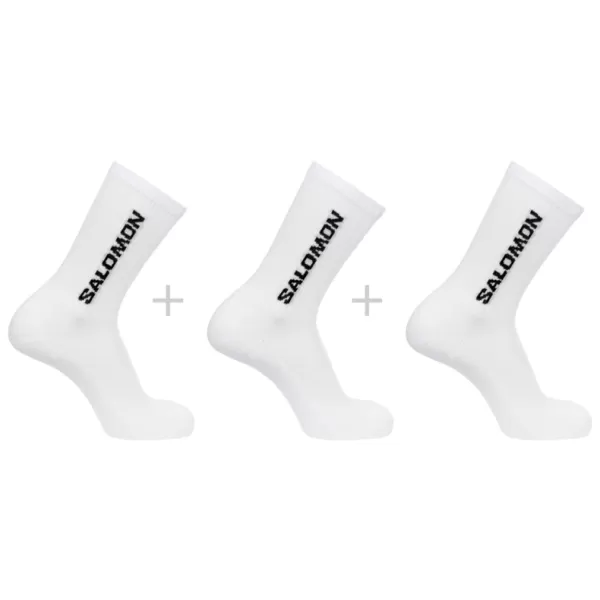  Ponožky SALOMON EVERYDAY CREW 3-PACK LC2086000 WHITE/WHITE/WHITE 