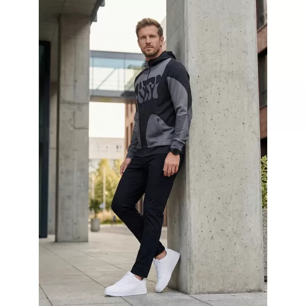  Pánská mikina na zip premium ALTISPORT VOJ/ALM056MI02 ČERNÁ 