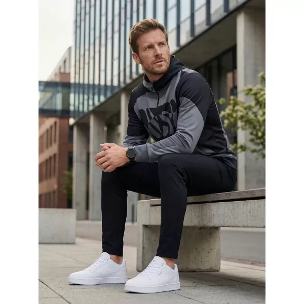  Pánská mikina na zip premium ALTISPORT VOJ/ALM056MI02 ČERNÁ 