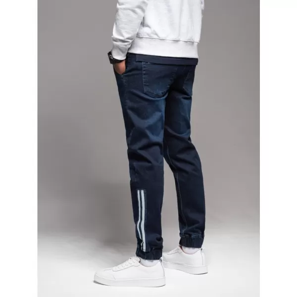  Pánské kalhoty OMBRE OM-PADJ-0156 DARK BLUE 