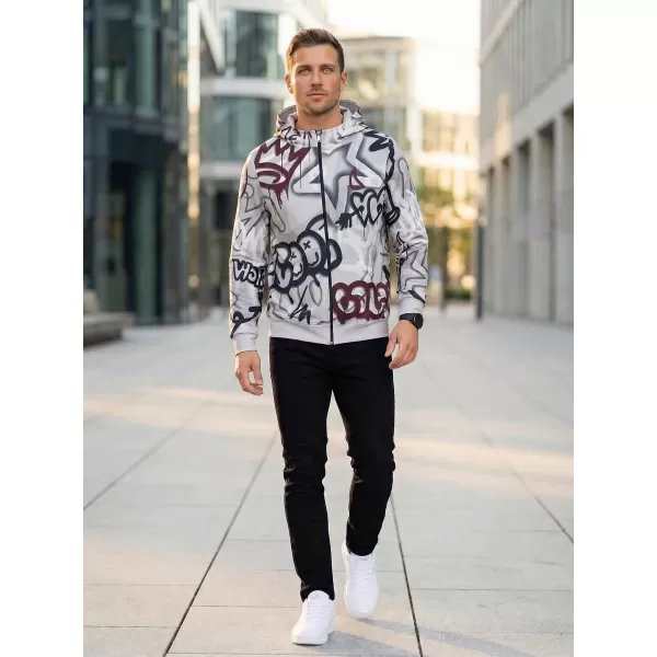  Pánská mikina na zip premium ALTISPORT VOJ/ALM054MI02 TMAVĚ ŠEDÁ 