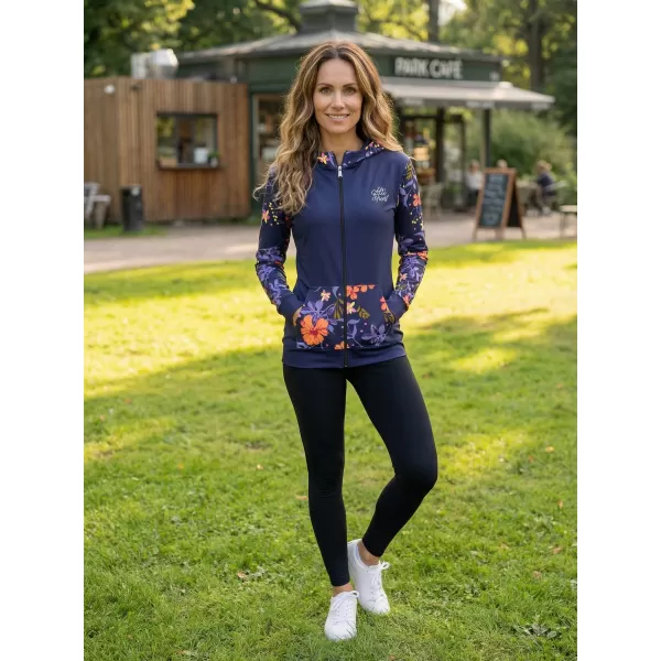  Dámská mikina na zip premium ALTISPORT VOJ/ALW063MI02 TMAVĚ FIALOVÁ 