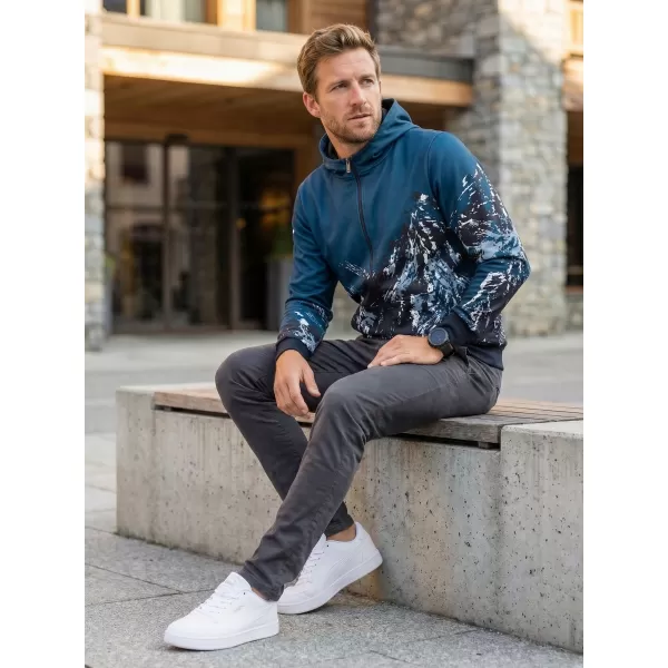  Pánská mikina na zip premium ALTISPORT VOJ/ALM059MI02 NAVY 