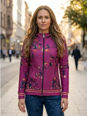Dámská mikina na zip premium ALTISPORT VOJ/ALW024MI02 FIALOVÁ