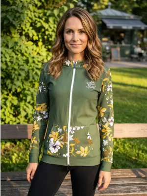 Dámská mikina na zip premium ALTISPORT VOJ/ALW063MI02 KHAKI