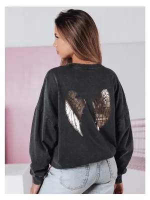Dámská mikina DSTREET TMAVĚ ŠEDÁ