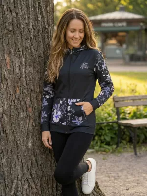 Dámská mikina na zip premium ALTISPORT VOJ/ALW063MI02 ČERNÁ