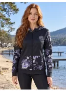 Dámská mikina na zip premium ALTISPORT VOJ/ALW063MI02 ČERNÁ