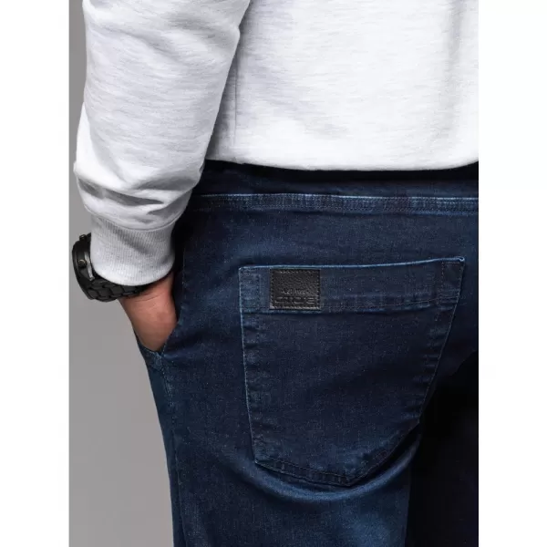  Pánské kalhoty OMBRE OM-PADJ-0156 DARK BLUE 