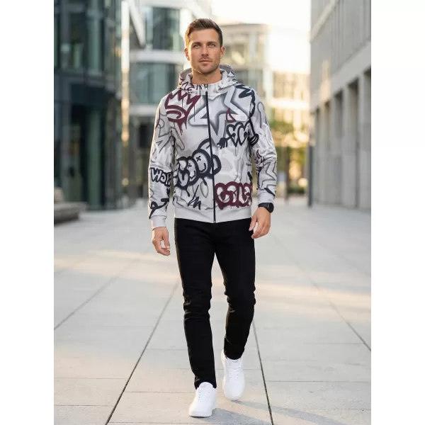  Pánská mikina na zip premium ALTISPORT VOJ/ALM054MI02 TMAVĚ ŠEDÁ 