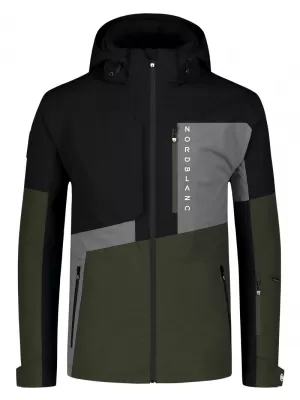 Pánská lyžařská bunda NORDBLANC SLED NBWJM8123 ČERNÁ
