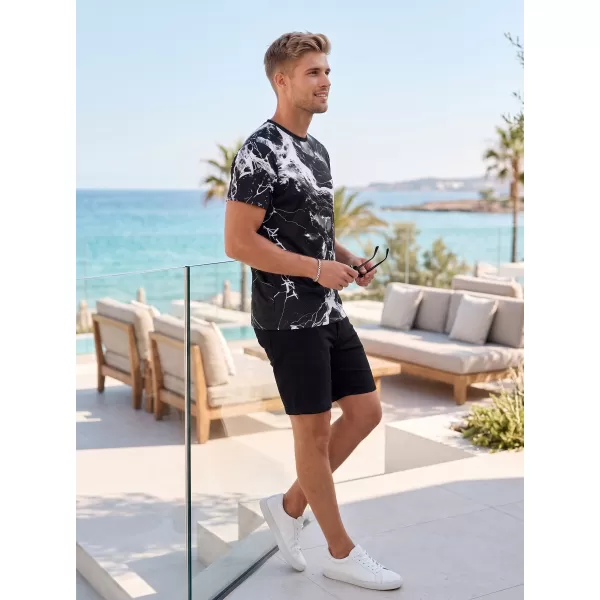  Pánské funkční triko premium ALTISPORT VOJ/ALM071TR01 ČERNOBÍLÁ 