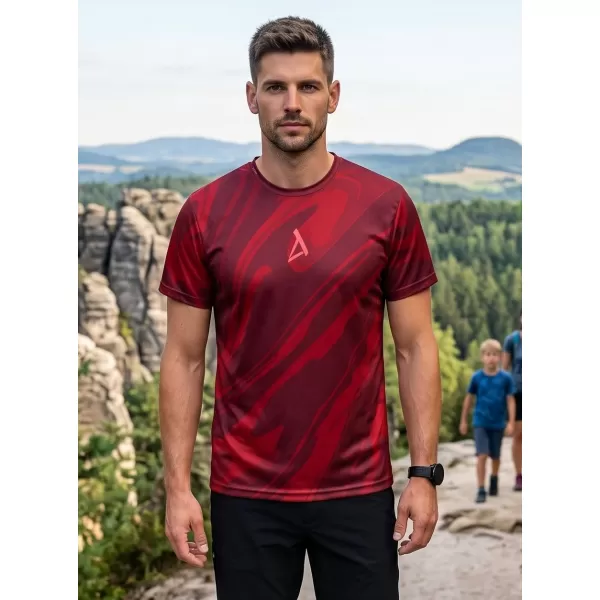  Pánské funkční triko premium ALTISPORT VOJ/ALM072TR01 WINE RED 