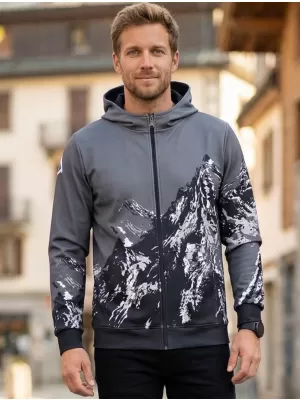 Pánská mikina na zip premium ALTISPORT VOJ/ALM059MI02 ŠEDÁ