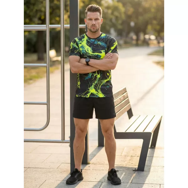 Pánské funkční triko premium ALTISPORT VOJ/ALM071TR01 NAVY-ŽLUTÁ 