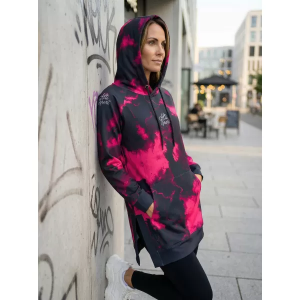  Dámská funkční mikina premium ALTISPORT VOJ/ALW066MI03 ČERNORŮŽOVÁ 