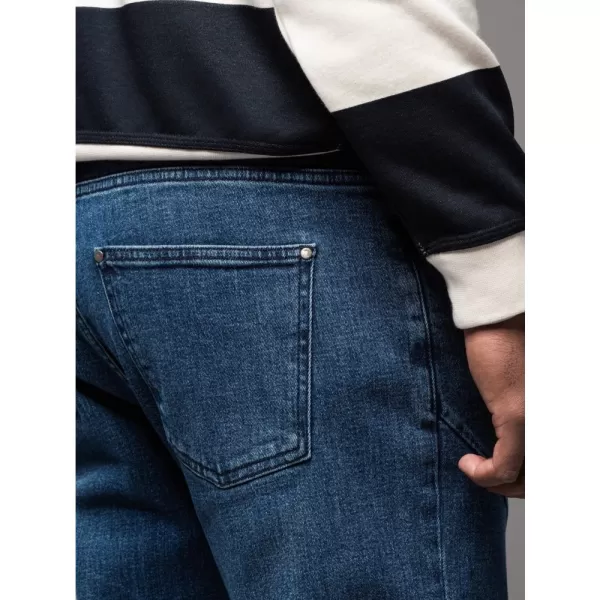  Pánské kalhoty OMBRE OM-PADP-0227 DARK BLUE 