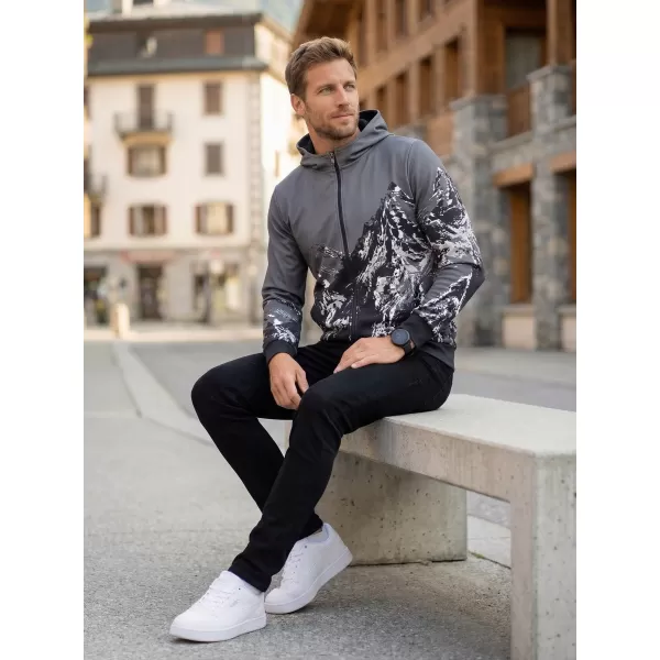  Pánská mikina na zip premium ALTISPORT VOJ/ALM059MI02 ŠEDÁ 